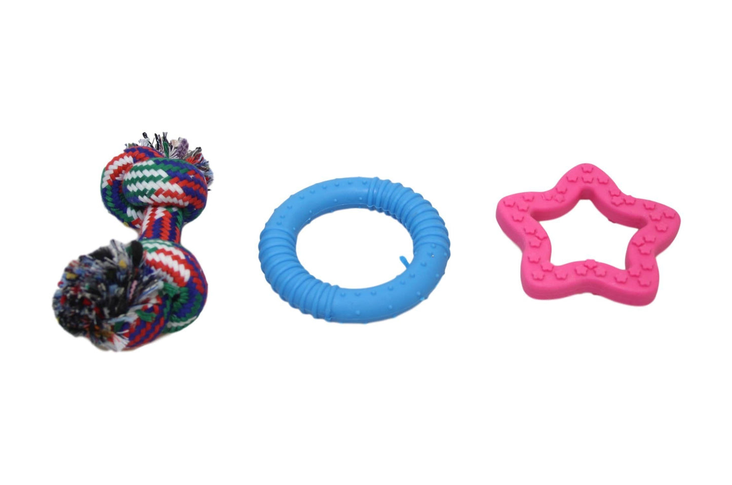 Assorted pet Dog Toys Pack of 3 6041  (Parcel Rate)