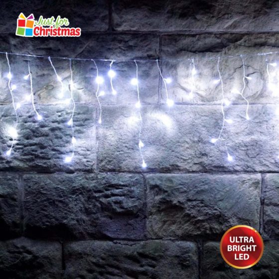 720LED Brilliant Ice White Icicle Lights 6045 (Parcel Rate)