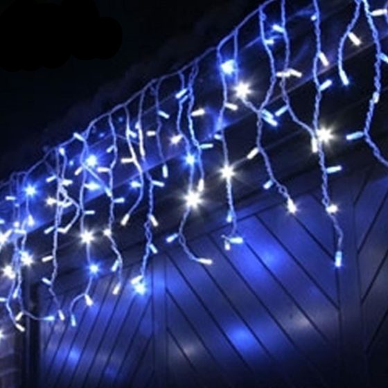 360LED Ice White and Blue Icicle Lights 6051 (Parcel Rate)