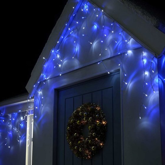 360LED Ice White and Blue Icicle Lights 6051 (Parcel Rate)