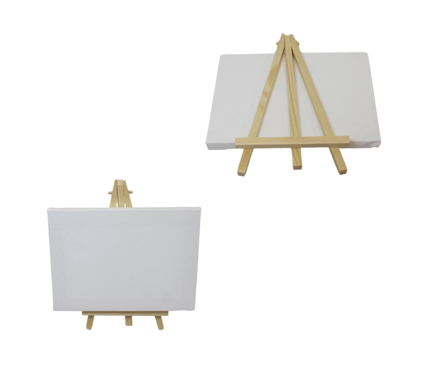 Mini White Painting Canvas with Stand 18 x 13 cm 6074 (Parcel Rate)