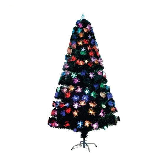 Artificial Christmas Green Tree 5ft with Multicolour LED Lights 6108 (Big Parcel Rate)