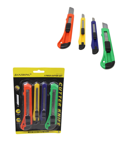 Stanley Knife Cutter 18mm Set of 4 61183 (Large Letter Rate)