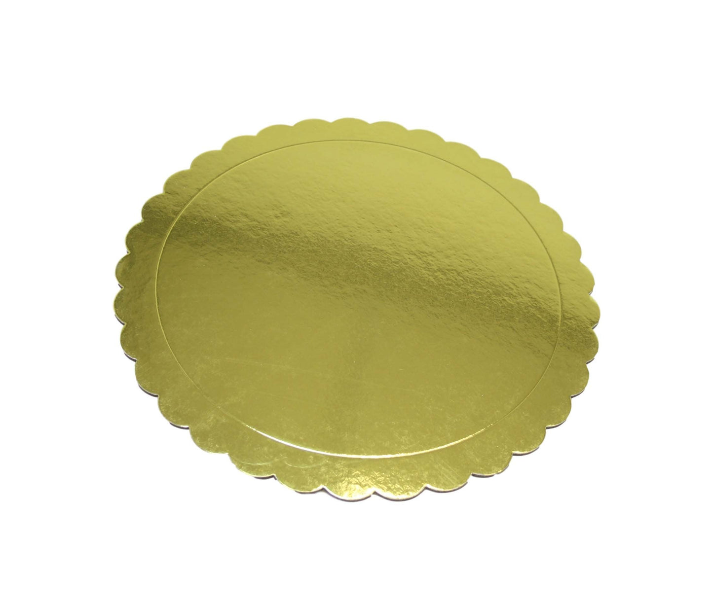 Metallic Gold Cardboard Cake Dessert Board 30 cm Pack of 2 6273 (Parcel Rate)