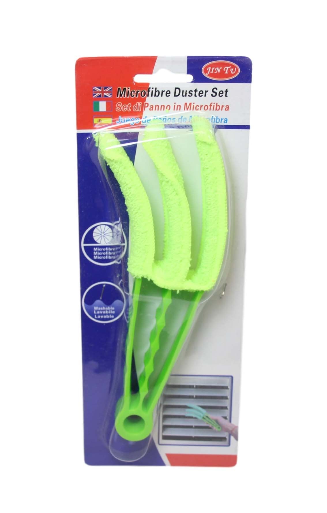 Washable Microfibre 3 in 1 Window Blinds Duster Blinds 20 cm Assorted Colours 6346 (Parcel Rate)