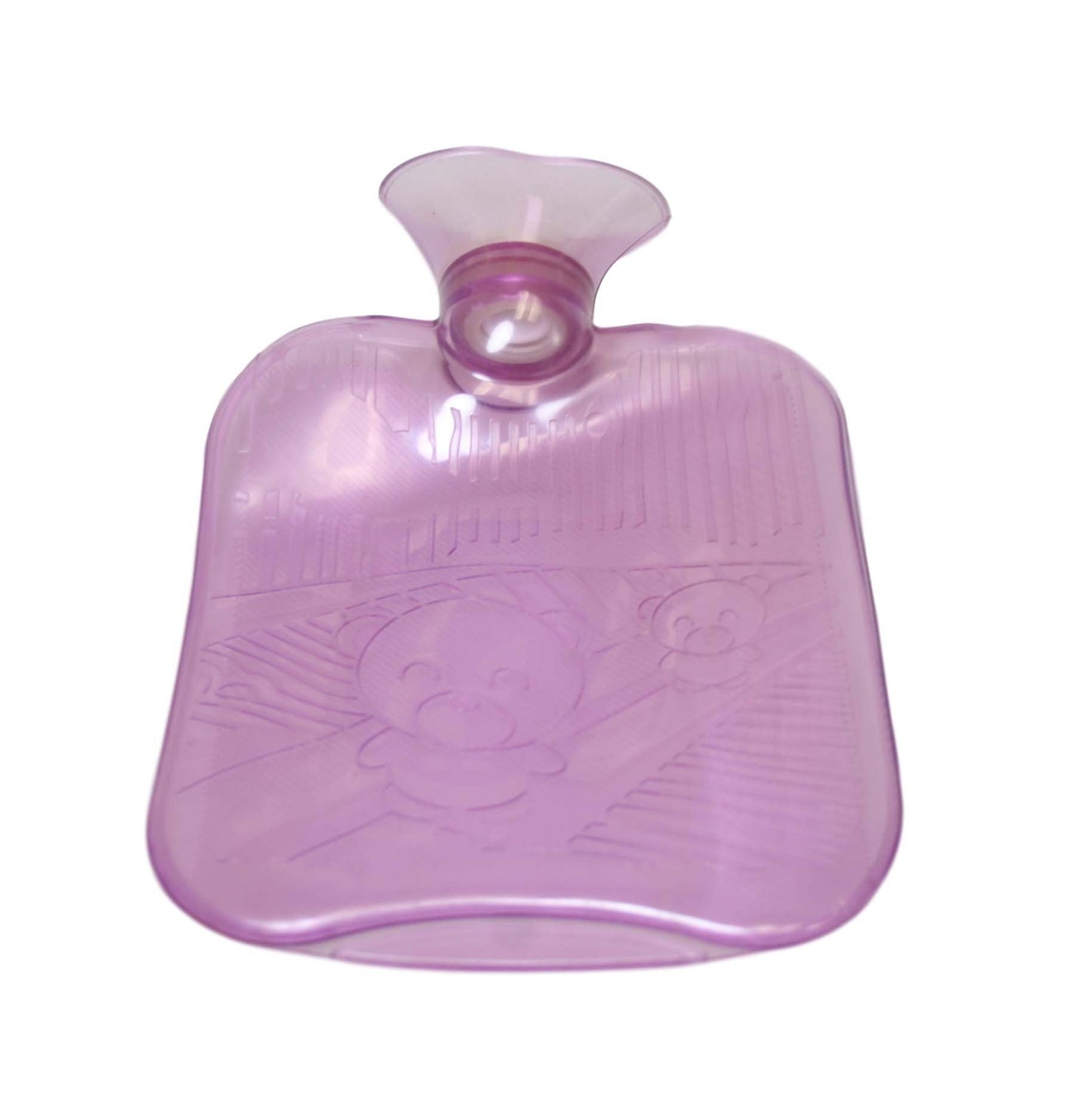 Clear Silicone Hot Water Bottle 1 Litre 18 x 20 cm Assorted Colours 6433 (Parcel Rate)