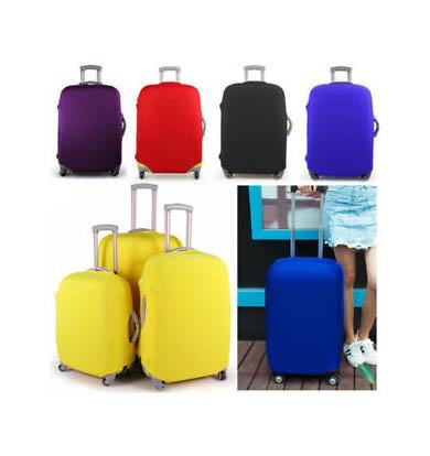 (S) Travel Suitcase Luggage Cover Protector Elastic Stretchy Cover Assorted Colours 49x33x21cm 6533 (Parcel Rate)p