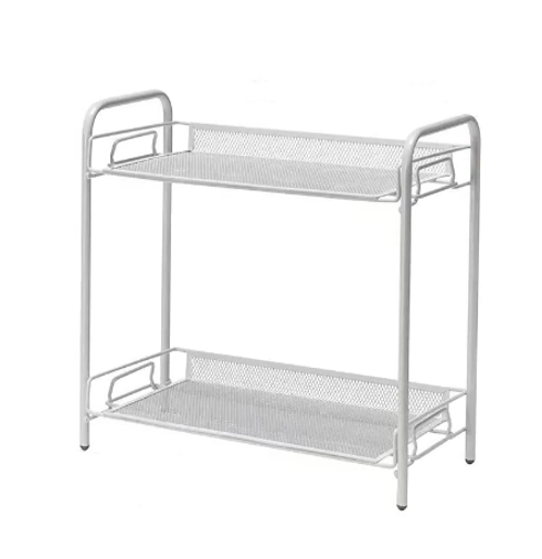 Office Metal Storage Rack 2 Tier 33 x 35 x 17 cm Assorted Colours 6872 (Parcel Rate)