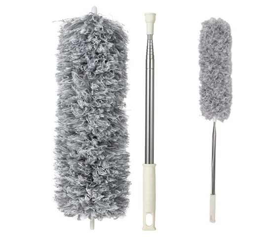 Extendable Grey Feather Duster 60 cm / 1.4 m 6970 (Parcel Rate)