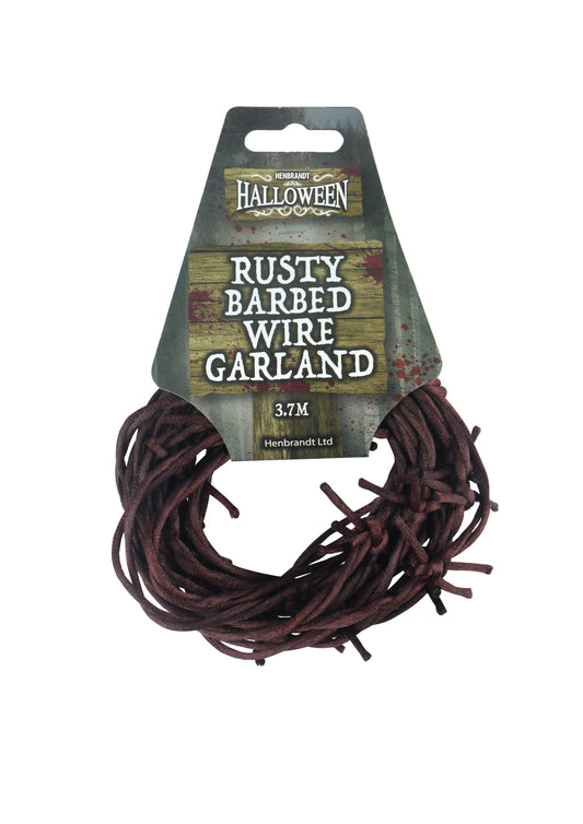 Halloween Rusty Barbed Wire Garland (3.7m) V09447 (Parcel Rate)