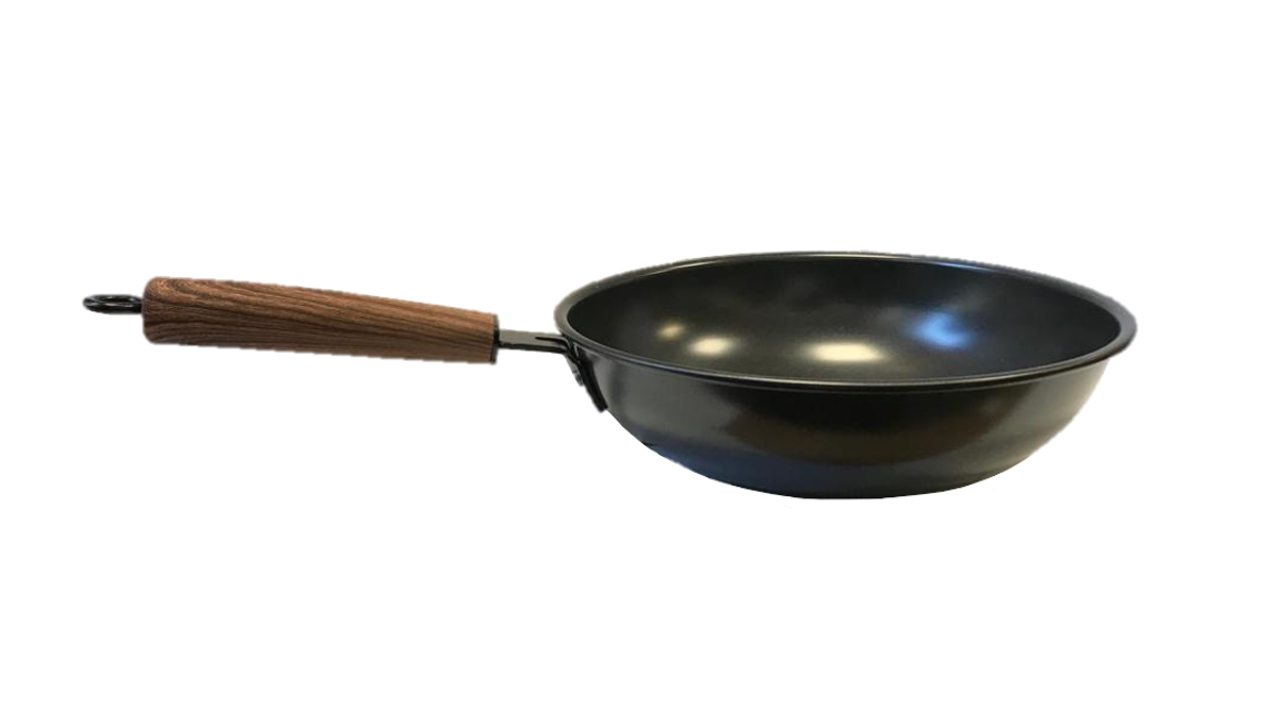 High Wall Non-Stick Flat Base Wok Frying Pan 30 cm 7406 A  (Parcel Rate)