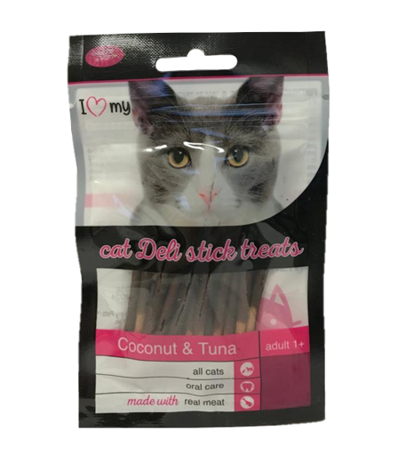 Pet Cat Treats Deli Sticks Coconut & Tuna 25g 74368 A  (Parcel Rate)