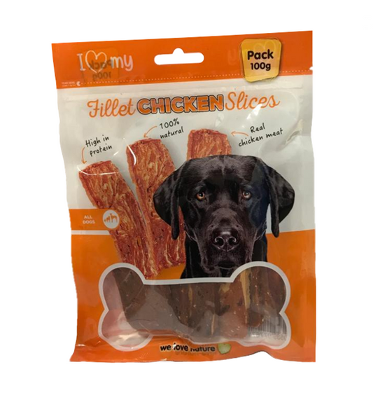 Pet Dog Treats Chicken Fillet Steak 100g 77671 (Parcel Rate)