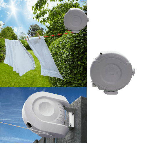 Easy To Install Retractable Garden Washing Line 26 Metre 02398 A (Parcel Rate)