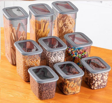 Poli Plastic Food Storage Containers Set of 3 1.3l  / 2l / 3.2l BNM1176 (Parcel Rate)