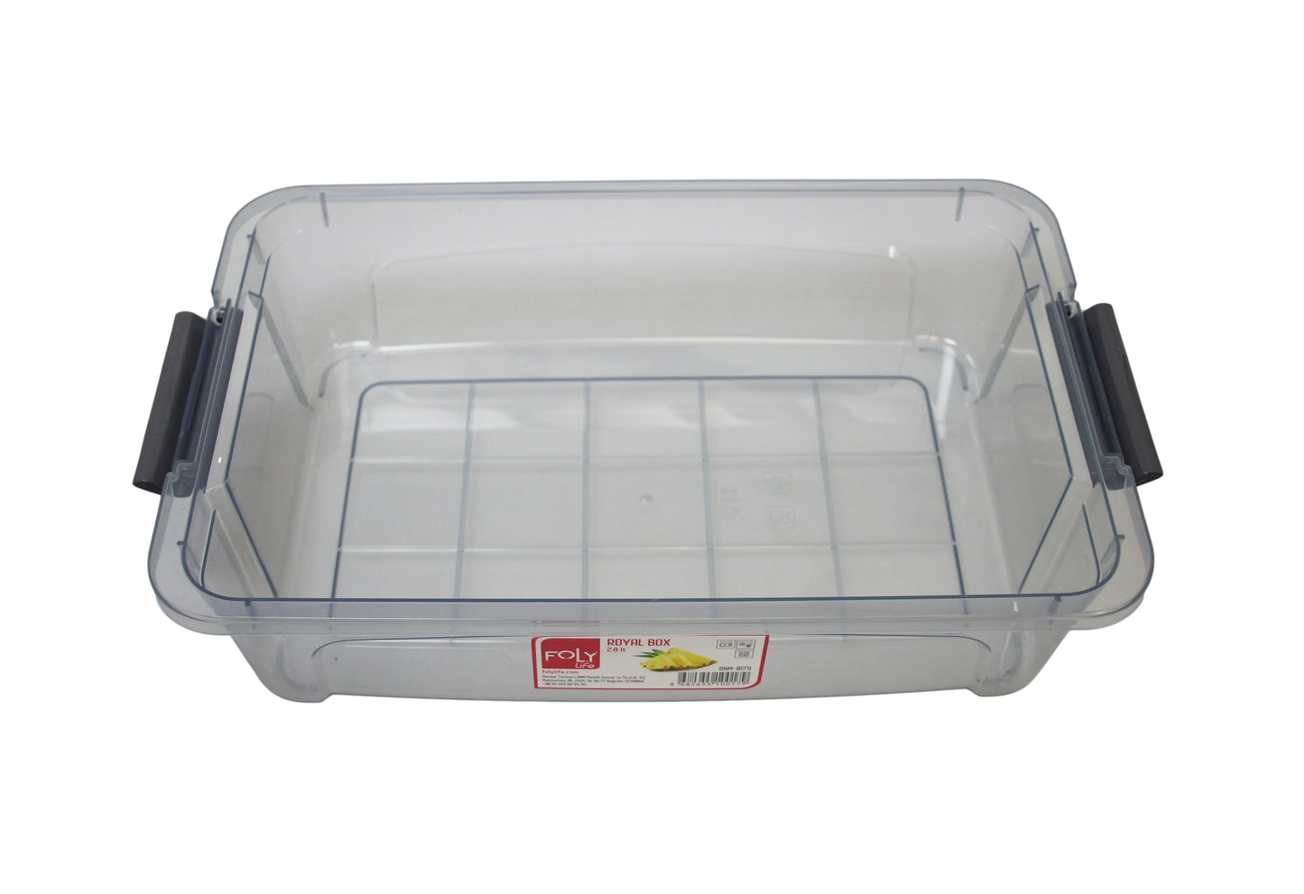 Poli Rectangle Food Storage Container Box 2.8 Litre 30cm x 7cm BNM0179 (Parcel Rate)