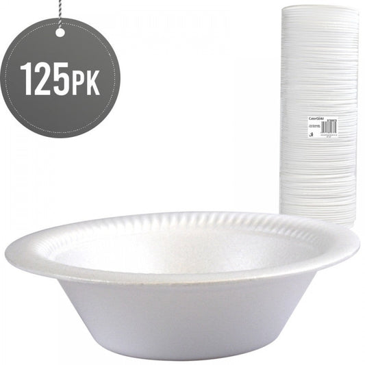 Disposable Foam Bowls 12oz Pack of 125 ST80676 (Parcel Rate)