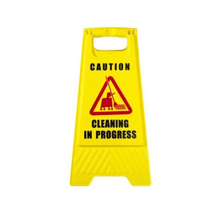 Caution Sign Cleaning In Progress Yellow Warning Hazard Safety Sign 5144 (Parcel Rate)