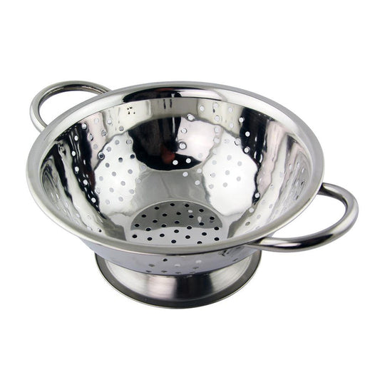 Stainless Steel Strainer Bowl Colander 2 Handles 28cm 08577  (Parcel Rate)