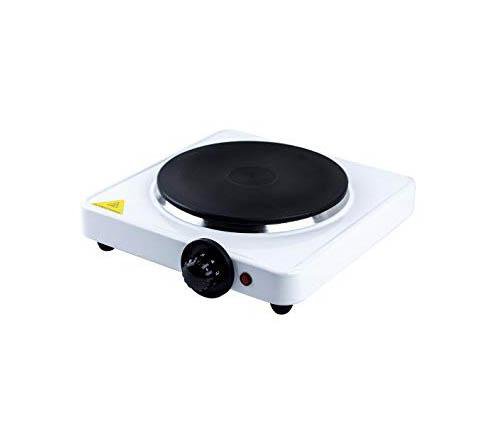 Kansas Single Hotplate Stainless Steel  5 Heat Settings White KANSAS1PK (Parcel Rate)