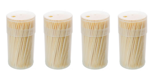 IIGEurope Bamboo Cocktail Sticks Toothpicks Pack of 4  (Parcel Rate)