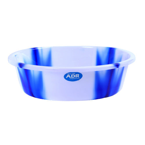 18" Plastic Washing Bowl Basin Tie Dye Print Assorted Colours MX4078 (Parcel Rate)