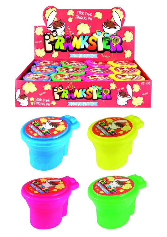 Prankster Jokes Kids Toilet Noise Putty 'Stick Your Fingers In' Assorted Colour Large N79089 (Parcel Rate)