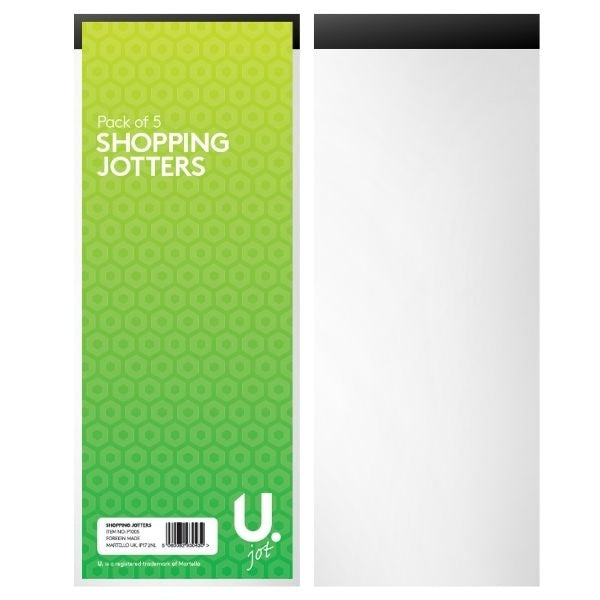 5 Pack Shopping Jotters Lined Notebooks 3” x 8” P1005  3043 (Large Letter Rate)