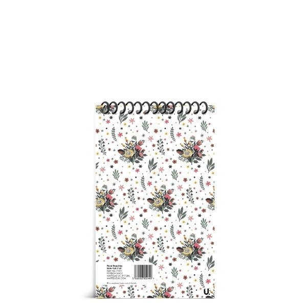 Floral Reporters Note Pad 5"x8" School Assorted Designs P1071 A  (Parcel Rate)