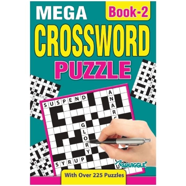 A5 Crossword Book 21 x 14.8 x 1.4cm Assorted Designs P2593 A (Large Letter Rate)