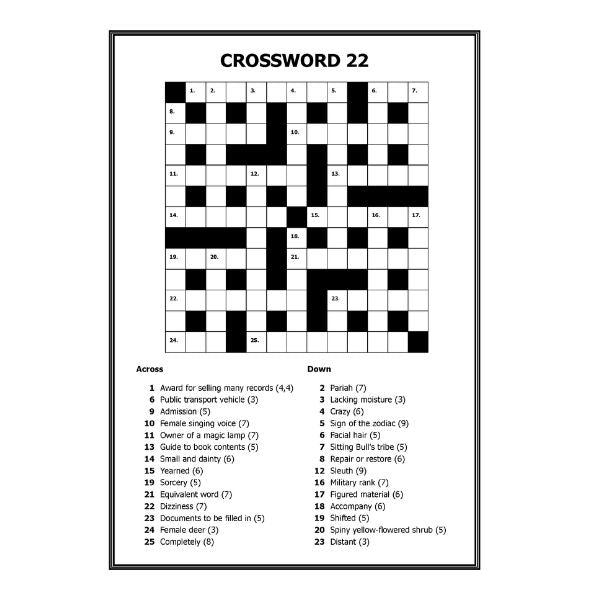 Mega Large Print Modern Crossword Book 1 P2960 (Parcel Rate)