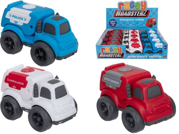 Children's Toy Emergency Vehicles Car Roadsterz Assorted Designs 1375884 (Parcel Rate)