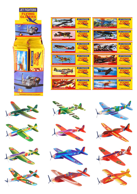 Jet Fighters Flying Gliders Assorted Designs R20001 (Parcel Rate)