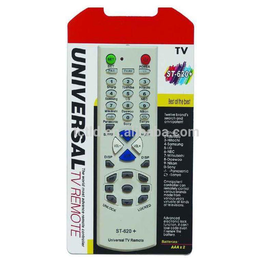 UNIVERSAL TV REMOTE ST-620 + (Parcel Rate)