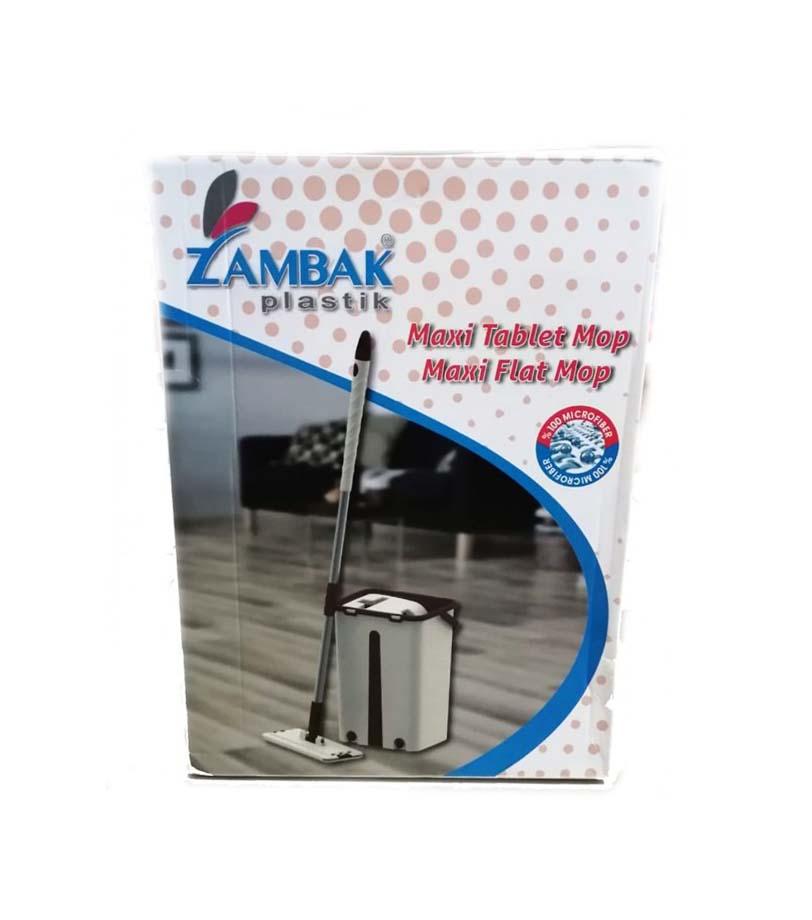 Zambak Indoor Home Kitchen Maxi Flat Mop Set with Bucket ZP300 (Big Parcel Rate)