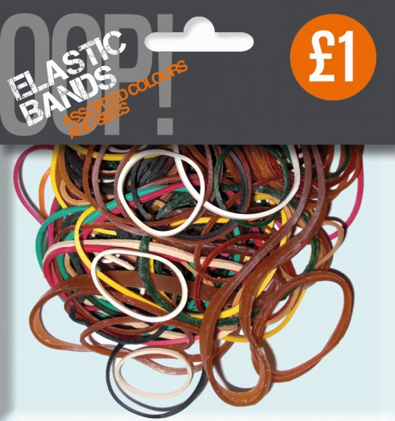 OOP! Elastic Bands Assorted Colours and Sizes A2431 (Parcel Rate)