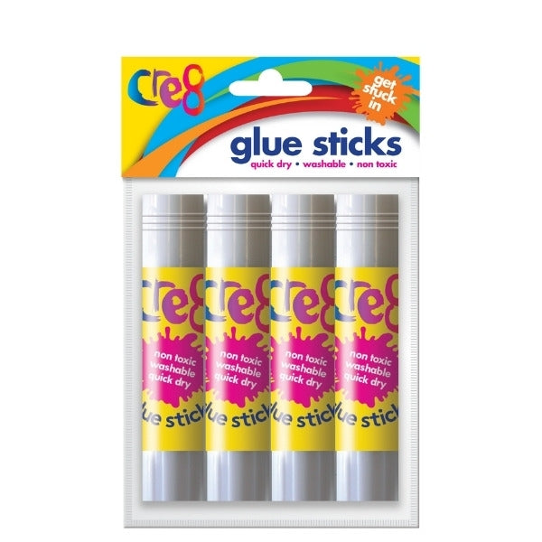 Cre8 Glue Sticks Pack of 4 P2908 (Large Letter Rate)