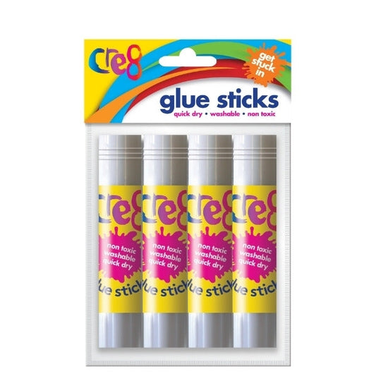 Cre8 Glue Sticks Pack of 4 P2908 (Large Letter Rate)