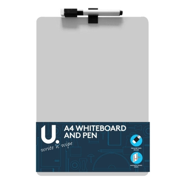 A4 Whiteboard and Pen 27.5 x 21 cm Assorted Designs P2436 A (Large Letter Rate)