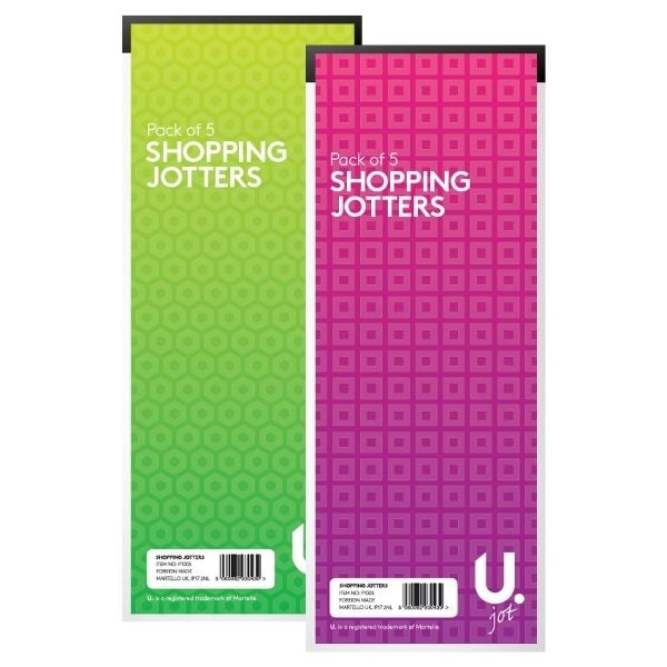 5 Pack Shopping Jotters Lined Notebooks 3” x 8” P1005  3043 (Large Letter Rate)