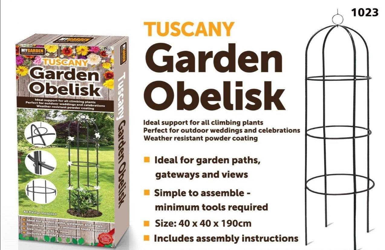 Tuscany Garden Obelisk All Fixings Included Garden Essential 1023 (Parcel Rate)