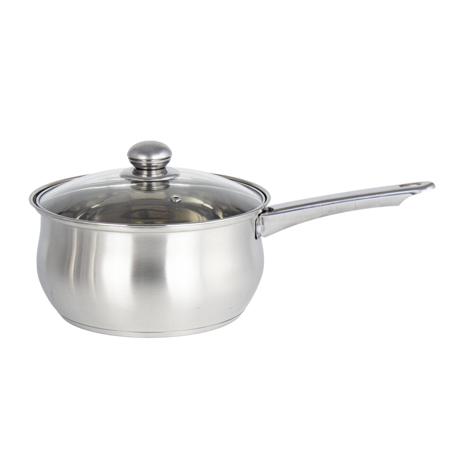 SQ Professional Lustro Stainless Steel Saucepan Set of 3 Silver 10657 (Big Parcel Rate)