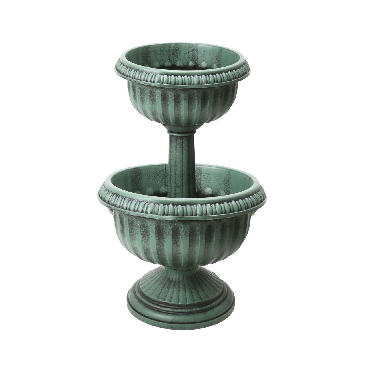 2 Tier Planter Antique Effect Garden Decoration 1125 (Parcel Rate)