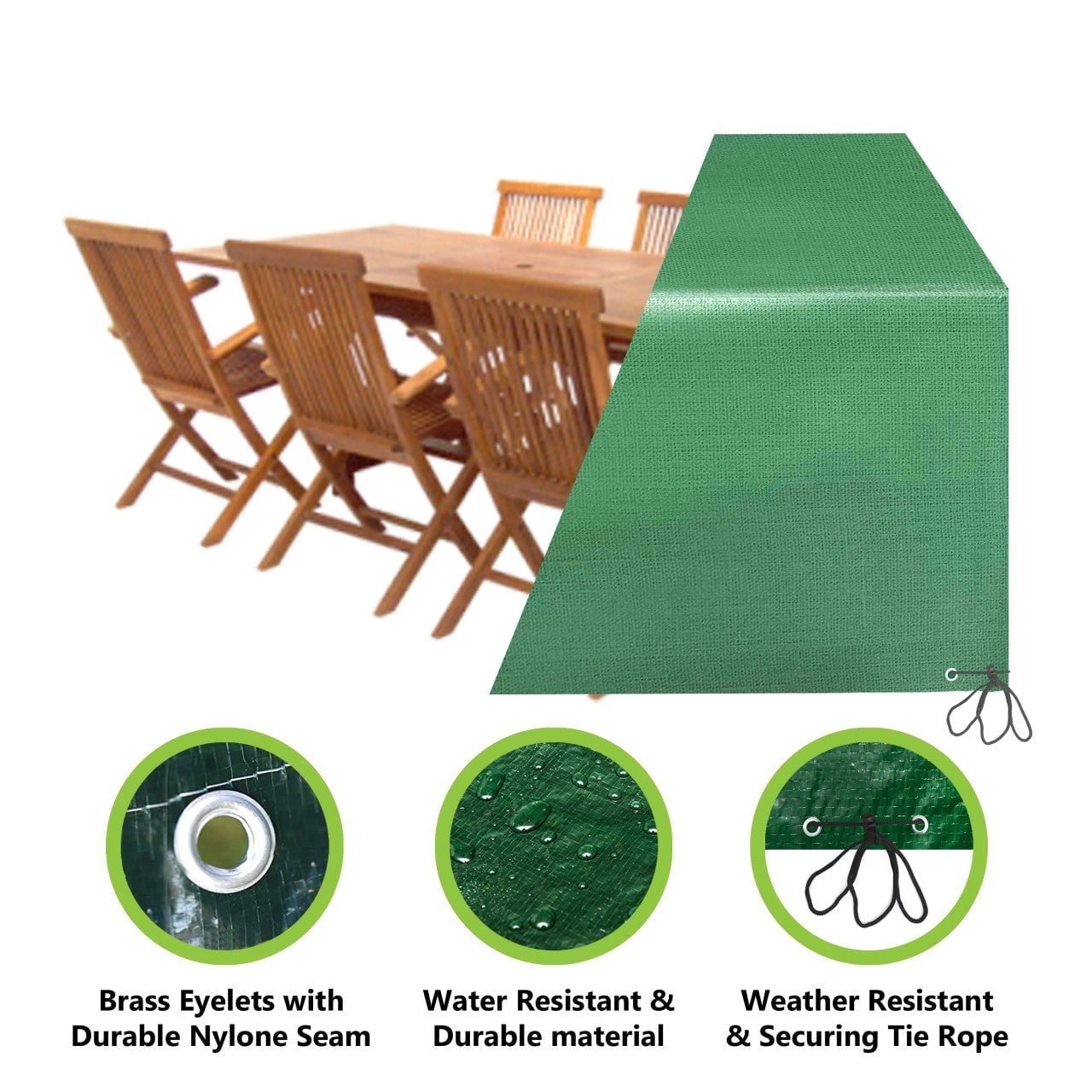 Garden Table Cover Rectangular 203cm 102cm 69cm 3404 (Parcel Rate)