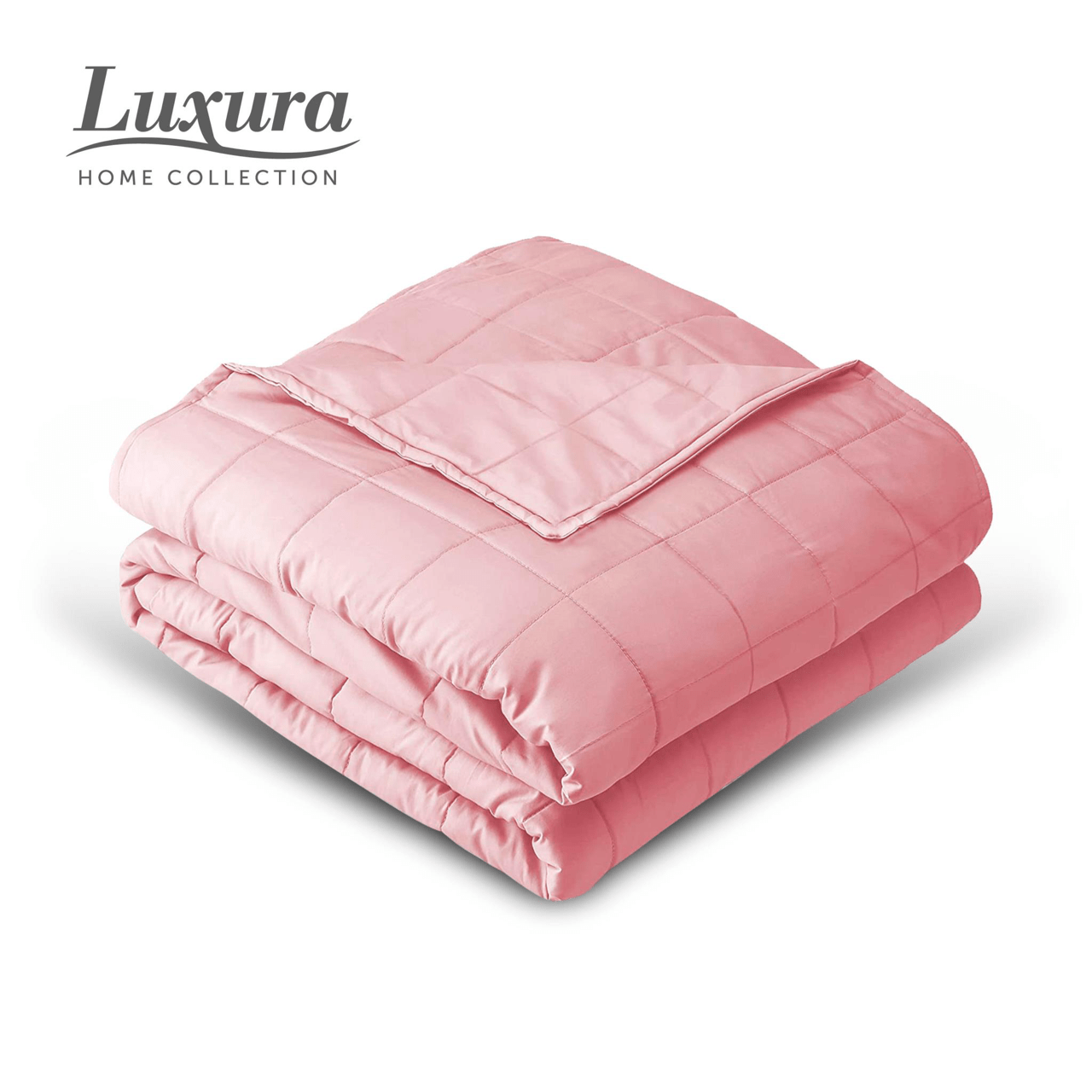 Weighted Blanket 150cm x 200cm 8kg Pink 4611 (Parcel Rate)