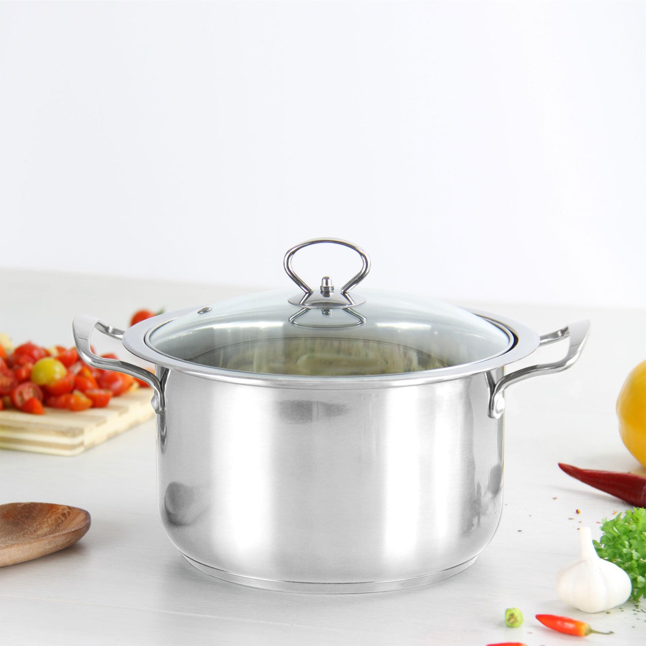 Stainless Steel Stockpot GEMS Sq Pro Quartz 4 Pack 3.7, 4.7, 5.8 Litre 9581 / 3472  (Big Parcel)