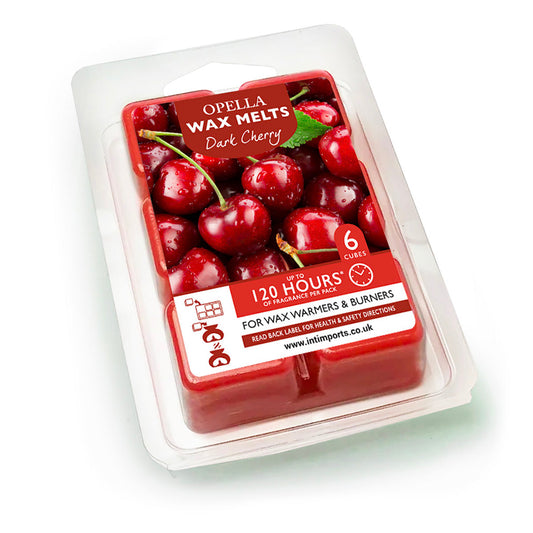 Opella Wax Melts 6 Cubes Scented Dark Cherry 7 x 10cm CDWXDC (Parcel Rate)